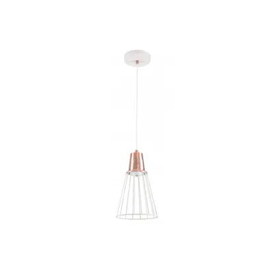 Lampa tavan - Ceiling fixture KALIOPE,8235,AC220-240V,50/60Hz,1*E27,max.40W,IP20, Diameter 18cm, single, white/silver