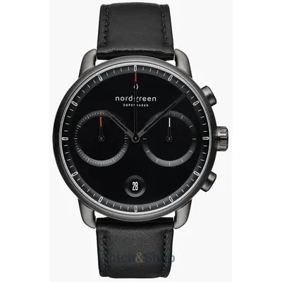 Ceas Nordgreen Nordgreen PI42GMLEBLBL Mens Watch Pioneer Chronograph 42mm 10ATM