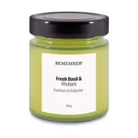 Lumânare parfumată din ceară de soia timp de ardere 35 h Fresh Basil & Rhubarb – Remember