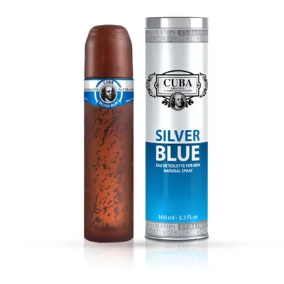Apa de toaleta CUBA - pentru barbati - Silver Blue - 100 ml