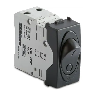Intrerupator automat magnetotermic 1P+NC16A, 3000A, gri