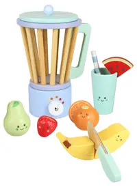 Jucărie din lemn Orange Tree Toys - Blender cu accesorii, 15 piese