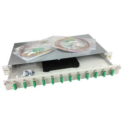 Splicebox, 24 fibre,SC/APC, 9/125µm OS2, culisant,19,1UV