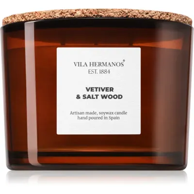 Vila Hermanos Apothecary Vetiver & Salt Wood lumânare parfumată 350 g