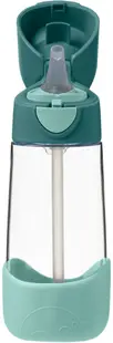 Sticlă cu pai pentru bebeluși b.box - Tritan, Emerald forest, 600 ml