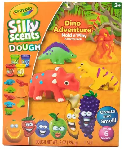 Set creativ Crayola - Modelin parfumat, dinozauri, 226 g
