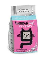 BAZYL Ag+ Compact Fresh 10 L nisip litiera pisici cu nano argint si miros fresh