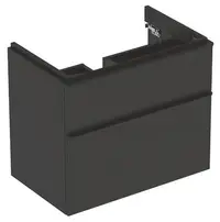 Mobilier suspendat cu doua sertare, Geberit, Smyle Square, pentru lavoar, 90 cm, lava mat