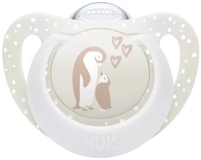 Suzetă din silicon NUK First Choice - 0-6 luni, pinguin