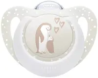 Suzetă din silicon NUK First Choice - 0-6 luni, pinguin