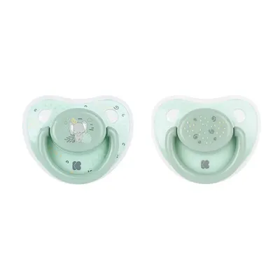 Set 2 suzete silicon Kikka Boo Savanna 6-18 luni Mint
