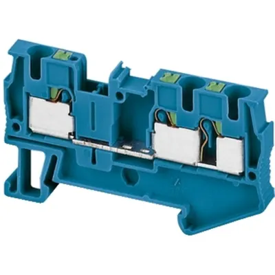 Bloc Terminal Cu Impamantare Linergy2.5Mm² 1Nivel 2X2 Conex.Cu SurubVerde-Galben