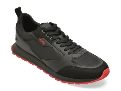 Pantofi sport HUGO negri, 6568, din material textil