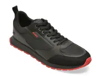 Pantofi sport HUGO negri, 6568, din material textil
