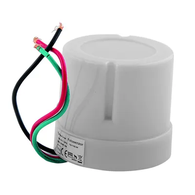 Fotosenzor IP44 15A 1500W Alb
