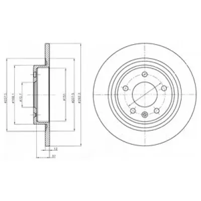 Disc frana DELPHI BG4279