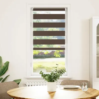vidaXL Jaluzea Zebră 80,9x150 cm Lățime material 76,7 cm cafea