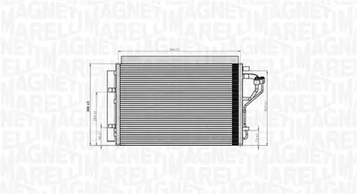 Condensator climatizare (cu uscator) potrivit HYUNDAI ELANTRA V, I30; KIA CEE D, CERATO III, PRO CEE D 1.4-2.0 09.10