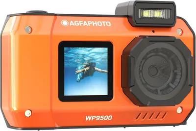Aparat foto subacvatic compact AgfaPhoto - Realishot WP9500, 24 MPx, portocaliu