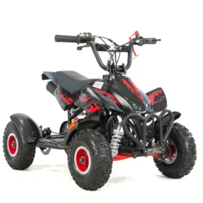 Mini atv XTR M4 4, roti 4 inch, 50cc, 2 timpi, pornire la sfoara, culoare negru rosu