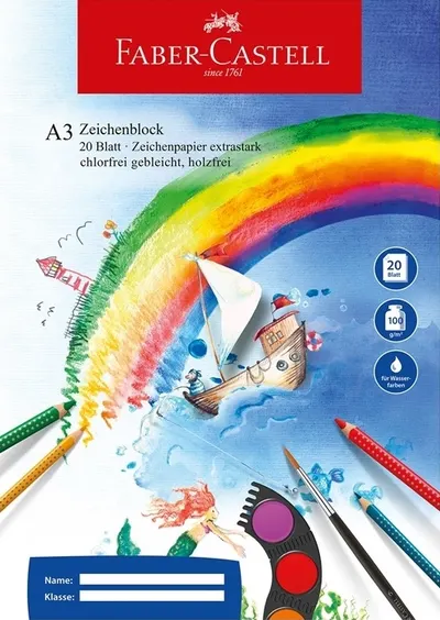 Caiet Faber-Castell - A3, 20 de coli