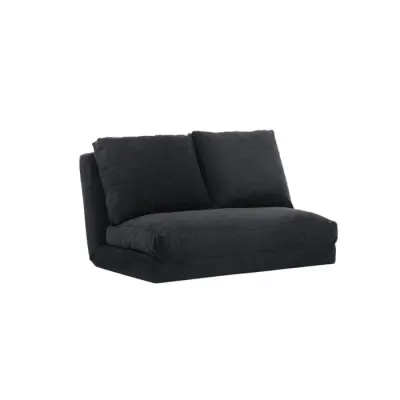 Canapea extensibila TAIDA, 2 locuri, negru, 120x68x62 cm