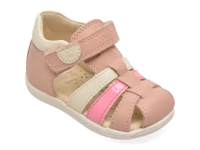 Sandale GEOX roz, B254WB, din piele naturala