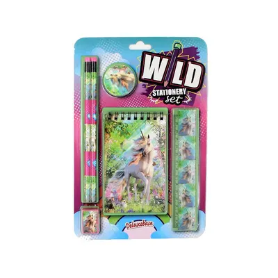 Set 6 rechizite Wild stationery Unicorn