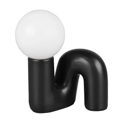 Veioză neagră din ceramică (înălțime 21,5 cm) Quinn – Reality