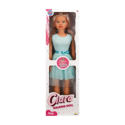 Papusa Clara in tinuta de petrecere, Dollz n More, cu rochie verde, 80 cm
