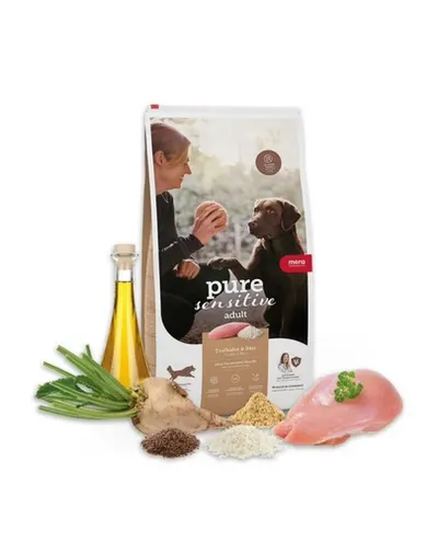 Hrană câini sensibili MERA Pure Sensitive curcan 4 kg digestie sigură