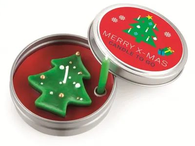 Lumanare in cutie metalica - Merry Xmas to go