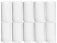 Set 10 role hartie termica pentru imprimanta termica sau casa de marcat 57x25mm
