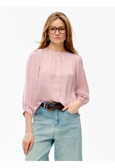 Bluza vaporoasa cu maneca trei sferturi