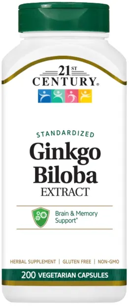 Ginkgo Biloba Extract, 200 capsule, 21st Century