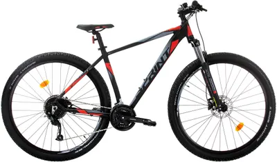 Bicicletă de munte cu viteze SPRINT - Maverick Pro, 29", 440 mm, negru/roşu
