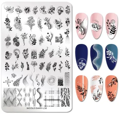 Matrita metalica stampila unghii Nicole Diary L38