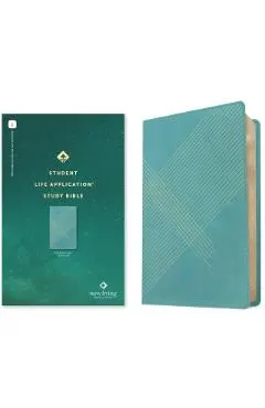 NLT Student Life Application Study Bible, Filament-Enabled Edition (Red Letter, Leatherlike, Teal Blue Striped)
