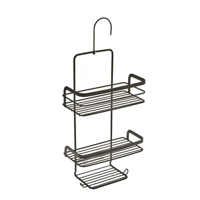 Raft suspendat pentru baie Metaltex Origin Lava, negru