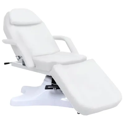vidaXL Masă de masaj, alb, 180 x 62 x (86,5-118) cm