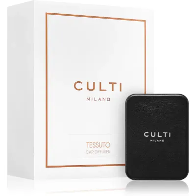 Culti Milano Car Diffuser Black Tessuto parfum pentru masina + refill 73x53 cm