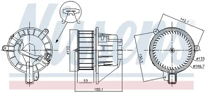 Ventilator habitaclu potrivit SEAT ARONA, IBIZA V; SKODA FABIA IV, KAMIQ, SCALA; VW POLO VI, TAIGO, T-CROSS 1.0-2.0 01.17-