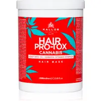 Kallos Hair Pro-Tox Cannabis masca de par regeneratoare cu ulei de canepa 1000 ml
