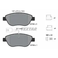 Set placute frana, frana disc TEXTAR 2370802