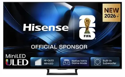 Televizor smart Hisense - 50U7SE, 50'', 4K, ULED MiniLED 144Hz, Quantum Dot, Devialet sound tuning 40W, Black