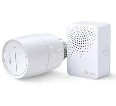 TP-LINK KE100 KIT, Termostat smart wireless pentru calorifer, 2.4 GHz Wi-Fi, 868 MHz, Android 5.0 sau mai recentă, iOS 10 sau ma