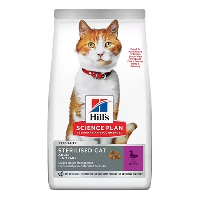Hrana uscata pisici, Hill's Science Plan Feline Adult Sterilised Duck, 1.5 kg