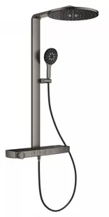 Sistem de dus Grohe SPA Aqua Pure 100964AL00, aparent, termostat, 360 mm, 3 functii, mat, Grafit