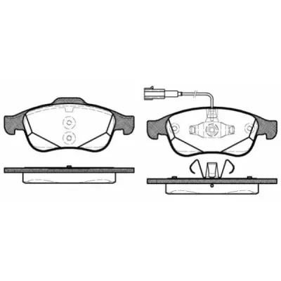 Set placute frana, frana disc REMSA 1248.02