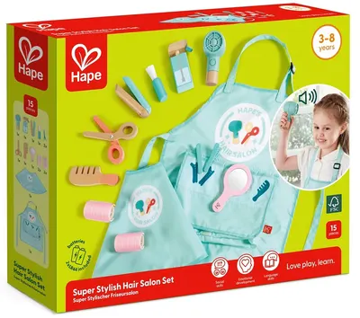 Set de joaca Hape International - Frizerii mici, 15 piese